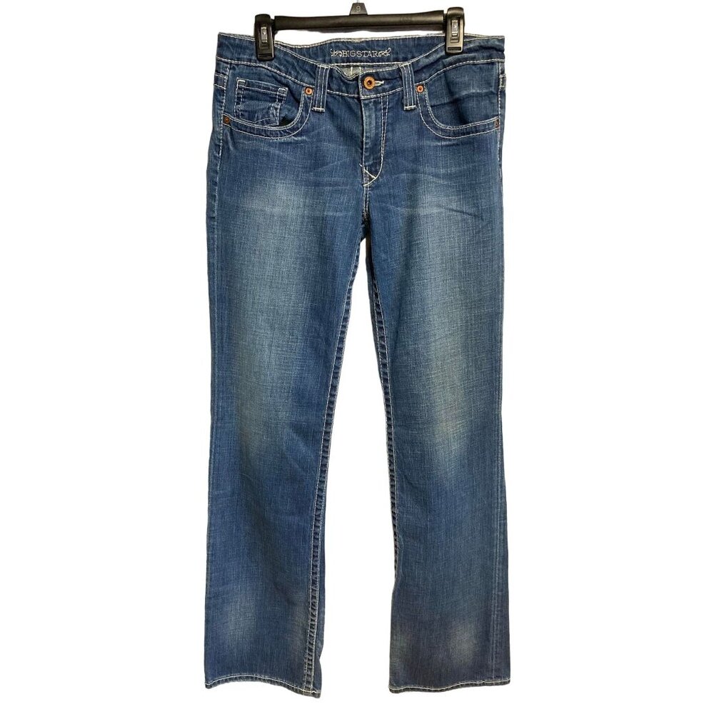 Big Star Women's Low Rise Medium Wash Bootcut Blue Denim Jeans Size 32L